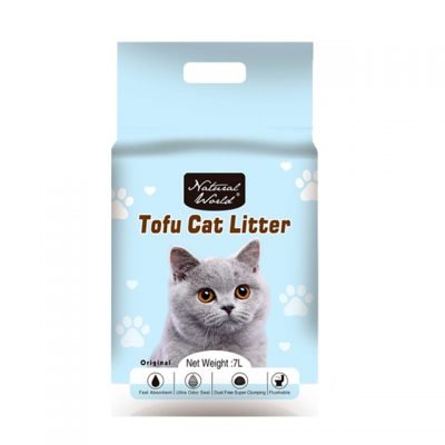 Natural world tofu cat litter