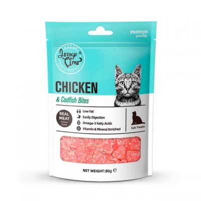 Jerky Time for Cat Chicken & Codfish Bites (80g)