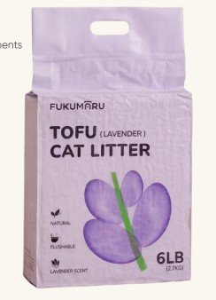 Fukumaru Tofu Cat Litter (Lavender)